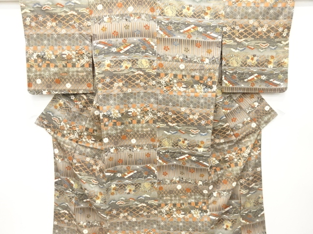 JAPANESE KIMONO / KOMON / TRADITIONAL & BUTTERFLY 